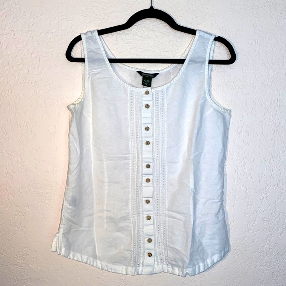 Eddie Bauer linen cotton blend tank top